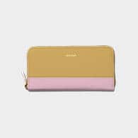 シンプルラウンドバイカラー長財布（エンボス） 商品画像